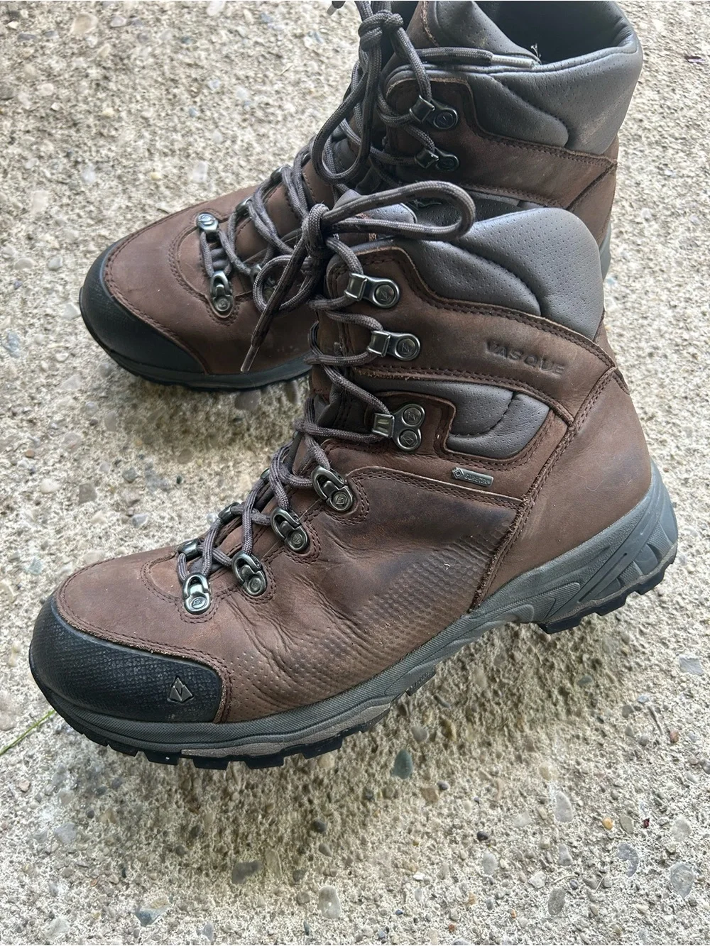 Vasque Men's Brown Leather  Hiking Boots Sz 11.5 W